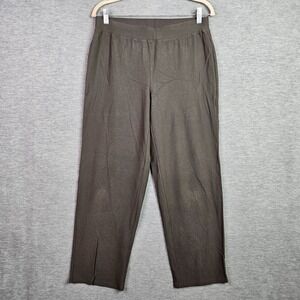Eileen Fisher Pants Women Small Petite Olive Green Pull On Stretch Minimalist